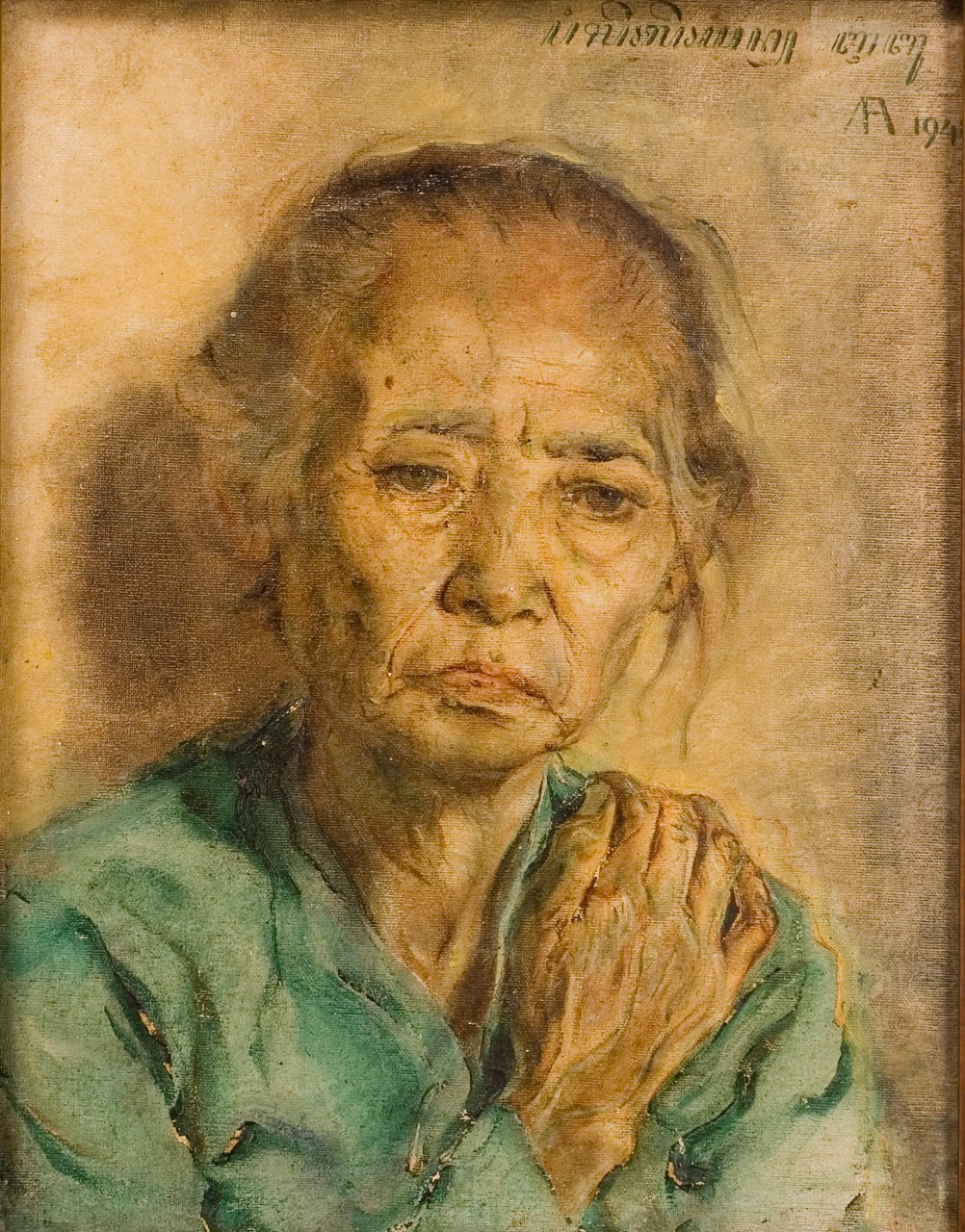 Mijn moeder, schilderij van Affandi