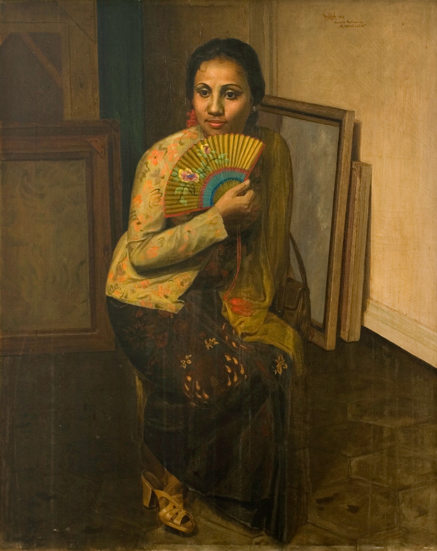 Mijn vrouw, schilderij van Dullah