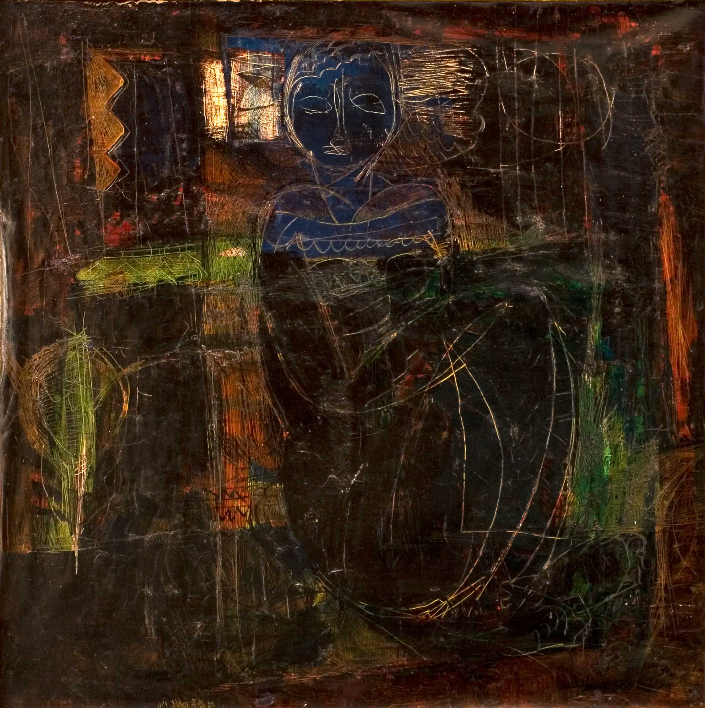 Jong meisje, schilderij van Sjahwil