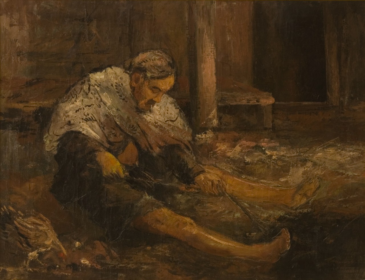Mbah Irosentono, schilderij van Trubus Soedarsono