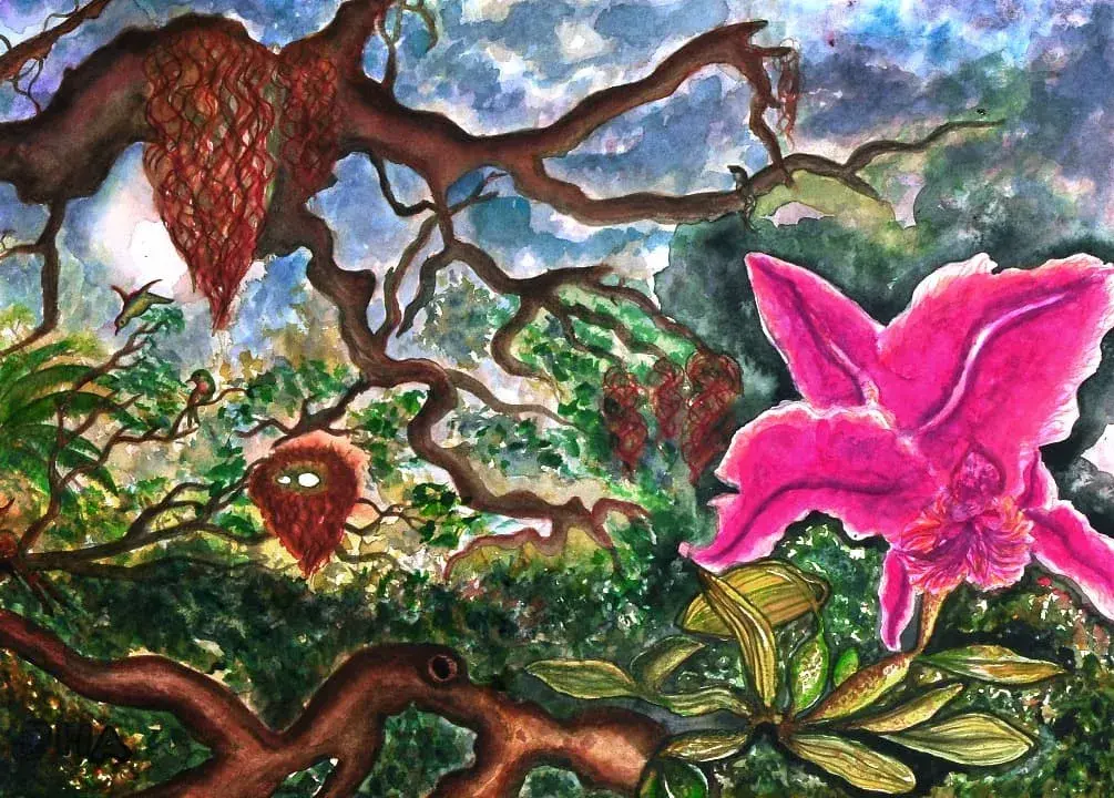 Beautyful Catlya in The Forest