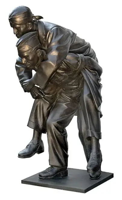 Jenderal Sudirman digendong saat gerilya