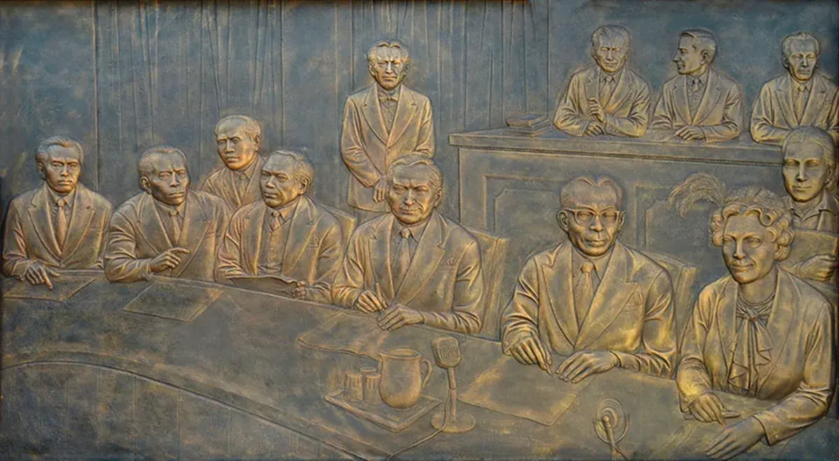 Relief Penyerahan kekuasaan dari Belanda ke Republik Indonesia di Den Haag (1949)