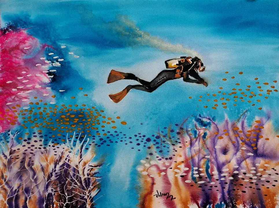 Diving in Amed Bali