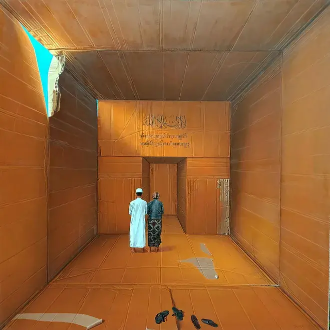 sapto_sugiyo_utomo_jawa_tengah_semarang_judul_harmonis_karya_sapto_sugiyo_utomo_cat_minyak_di_atas_canvas_150_cm_x_150_cm